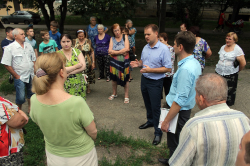 Встречи с избирателями в микрорайоне Гидростроителей